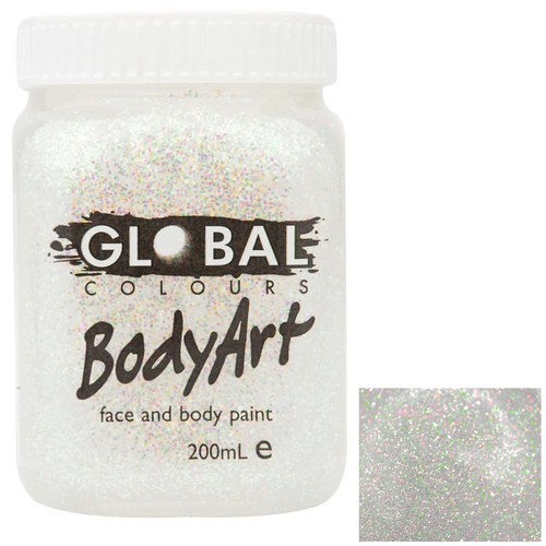 Global Body Art 200ml Jar - Ultra Glitter Gel