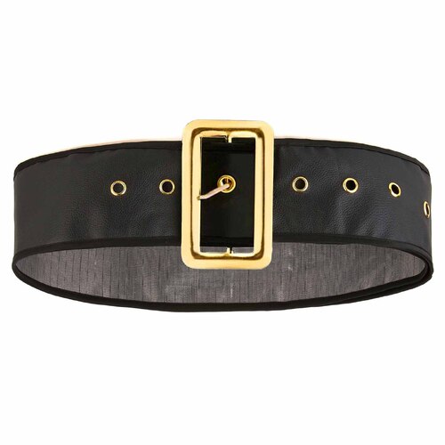 Black Santa or Pirate Belt (PVC) - Adult One Size