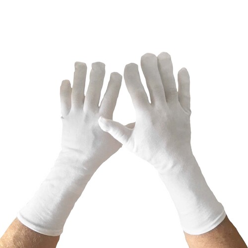 Santa Gloves White - Adult