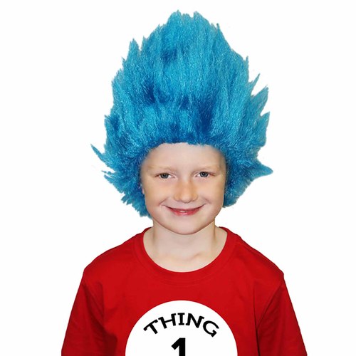 Creepy Blue Thing Wig - Child