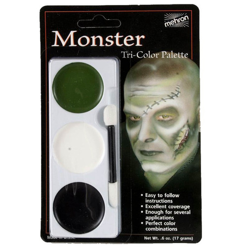 Mehron Tri-Colour Make-up Palette - Monster