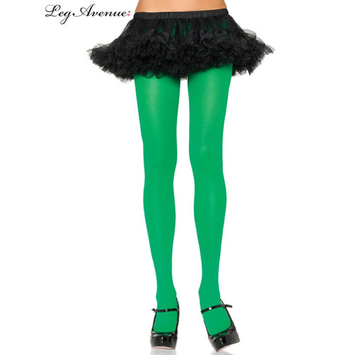 Tights - Adult - Opaque Kelly Green