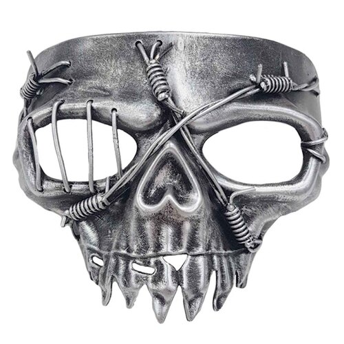 Casper Silver Skull Face Mask