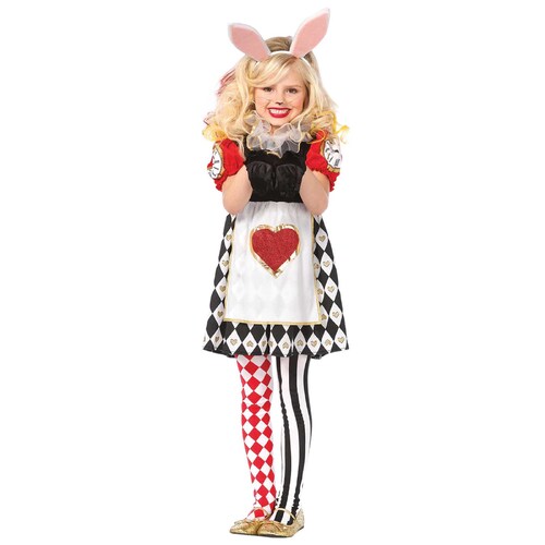 Wonderland Rabbit 3Pc Costume - Child Medium