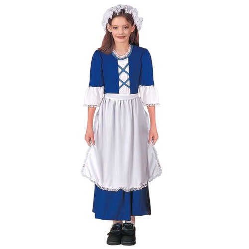 Colonial Girl Costume - Child Medium