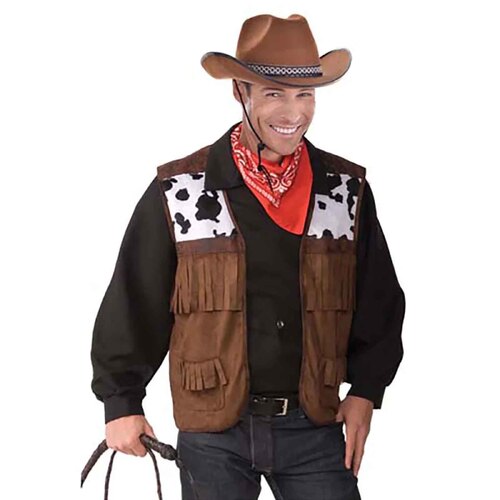 Wild West Cowboy Vest - Adult Plus