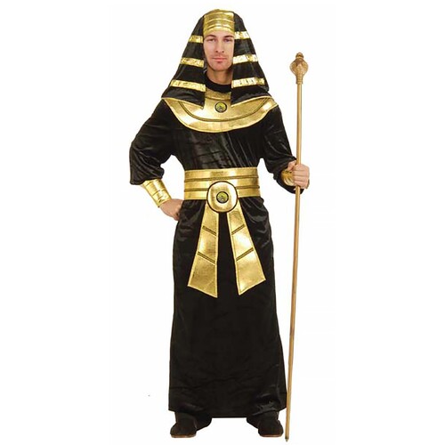 Egyptian Pharaoh Costume (Black & Gold) - Adult Large