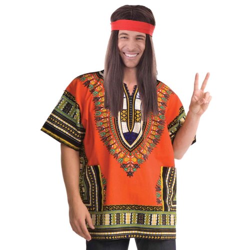 Dashiki Shirt (Orange) - Adult Plus