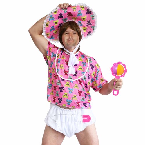 Baby Boomer Costume (Pink) - Adult Standard