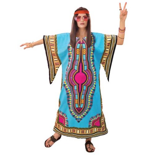 Dashiki Dress Hippie Costume - Adult Standard