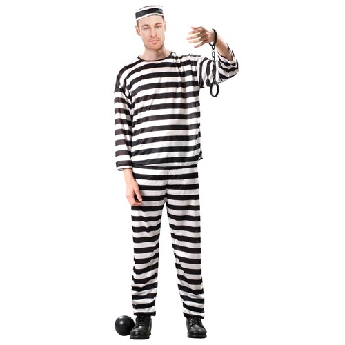 Prisoner Costume - Adult Plus