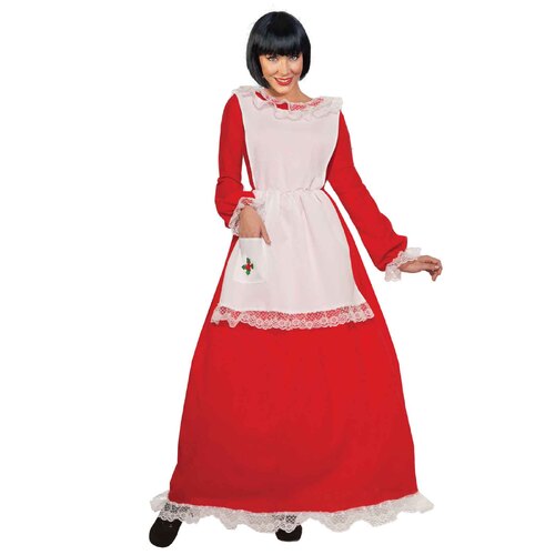Mrs Claus Costume - Adult Size 18-20