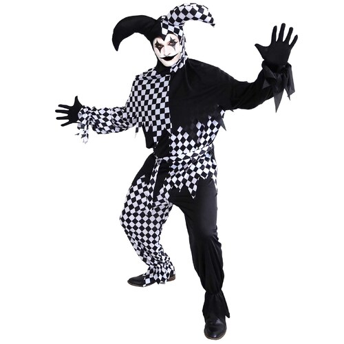 Dark Jester Costume - Adult Large