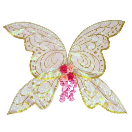 Enchanted Iridescent Fairy Wings - Pink/Gold