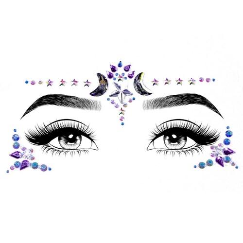 Mystic Face Jewels Sticker