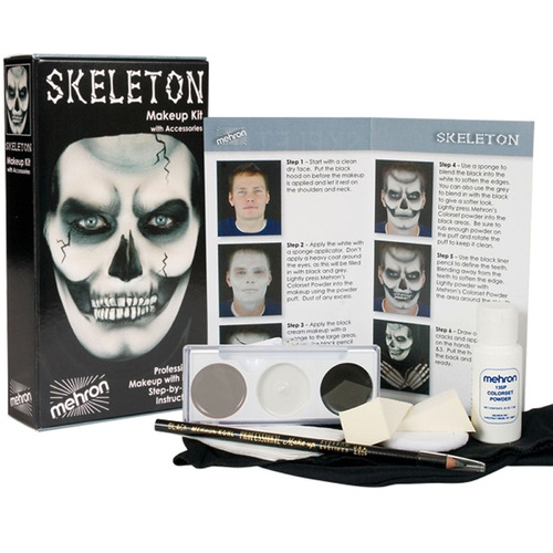 Mehron Character Makeup Kit - Skeleton