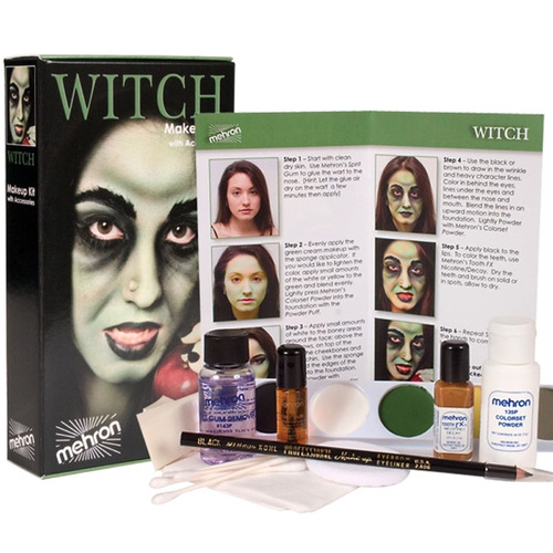 Mehron Character Makeup Kit Premium Witch