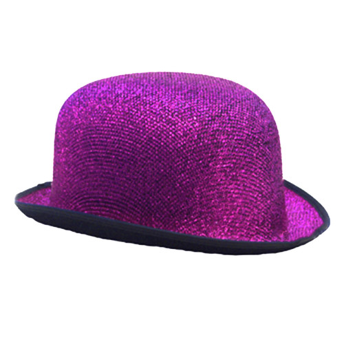 Bowler Hat - Tinsel Purple