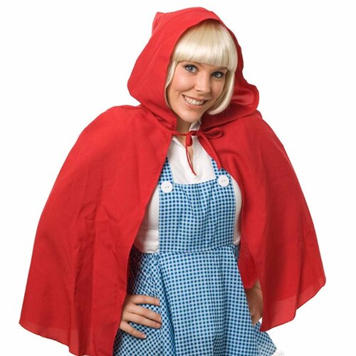 Hooded Red Riding Hood Cape - Adult