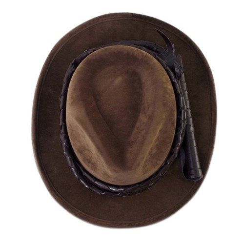 Brown Adventure Hat & Whip (Indiana Jones)