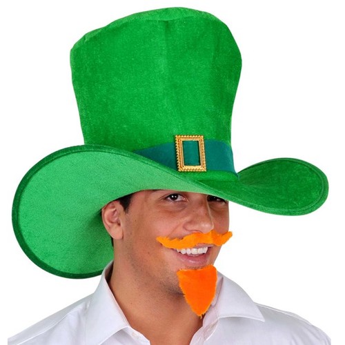Jumbo Green Hat with Band & Gold Buckle