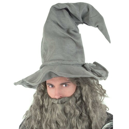Grey Wired Wizard Hat
