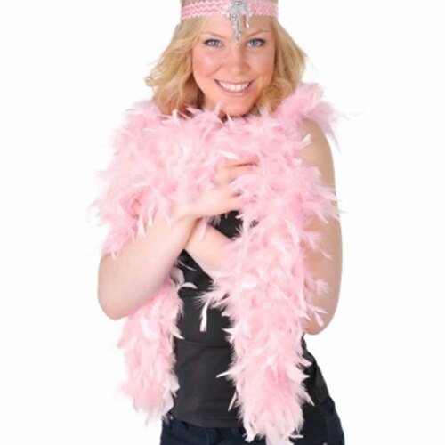 Pale Pink Feather Boa (Economy) 1.8m