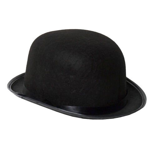 Bowler Hat - Black Feltex (Economy)