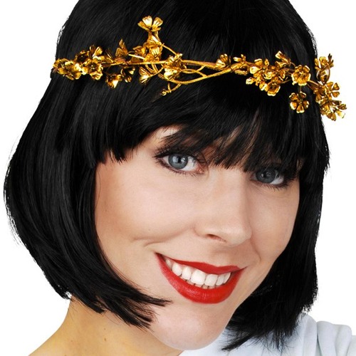 Gold Vine Flower Headband