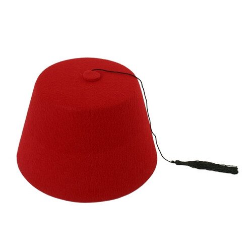 Red Feltex Fez Hat