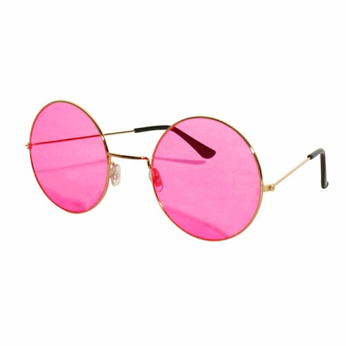 Lennon Hippie Glasses - Large Rose Lenses
