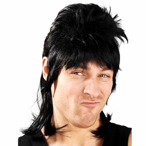 Dazza Black Mullet Wig