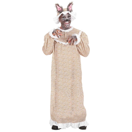 Grandma Wolf Costume - Adult Medium
