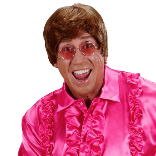 Elton Shaggy Brown Short Wig - Adult